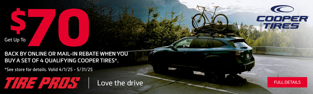 Cooper Tire Rebate Banner
