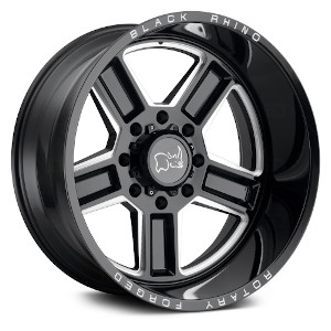 Black Rhino Canon Gloss Black Milled Spoke