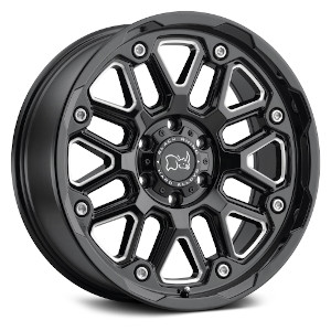 Black Rhino Hollister Gloss Black W/Milled Spoke