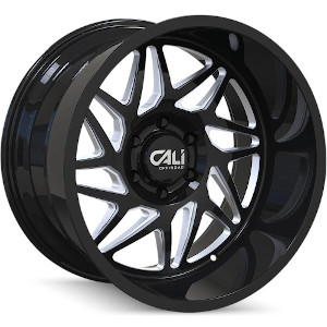 Cali Offroad Gemini 9112 Gloss Black W/ Milled Spokes