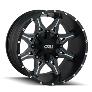 Cali Offroad Obnoxios 9107 Satin Black W/ Milled Spokes