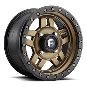 Fuel UTV Anza D583 Matte Bronze W/ Black Ring