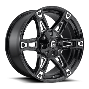 Fuel Dakar D622 Black W/ Milled Spokes