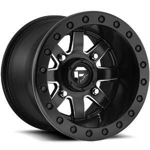 Fuel UTV Maverick D938 Black W/ Milled Spokes Beadlock