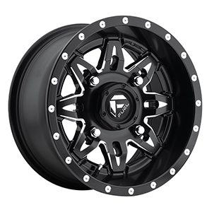 Fuel UTV Lethal D567 Lethal Satin Black W/ Milled Spokes