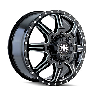 Mayhem Monstir 8101 Gloss Black W/ Milled Spokes Front