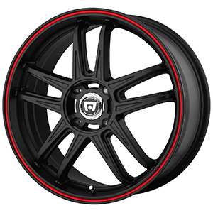 Motegi Racing MR117 Matte Black W/ Red Stripe