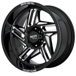 Moto Metal MO996 Ripsaw Gloss Black W/ Milled Spokes