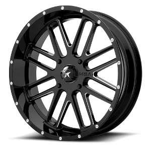 MSA Offroad M35 Bandit Black W/ Milled Spokes