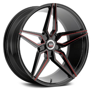 Spec-1 SPM-81 Gloss Black Red Line