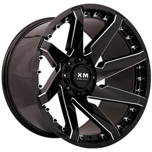 Xtreme Mudder XM301 Gloss Black Milled