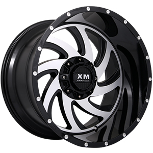 Xtreme Mudder XM324 Gloss Black Machined