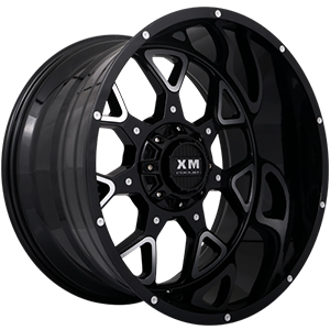 Xtreme Mudder XM327 Gloss Black Milled