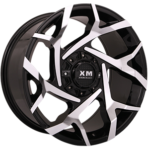 Xtreme Mudder XM333 Gloss Black Machined