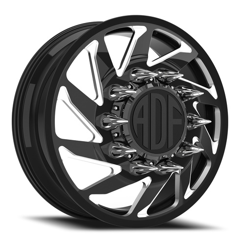 ADF Wheels Contractor Dually Gloss Black/Machined