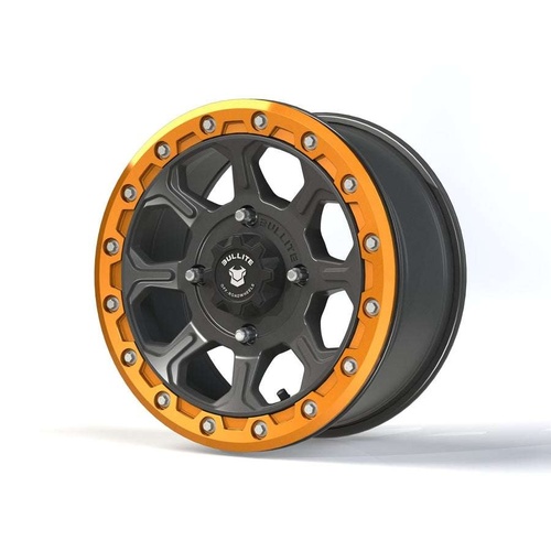 Bullite Bt-03 Gunmetal Gray W/ Aerospace Orange Beadlock