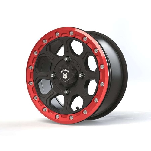 Bullite Bt-03 Satin Black W/ Bullite Red Beadlock