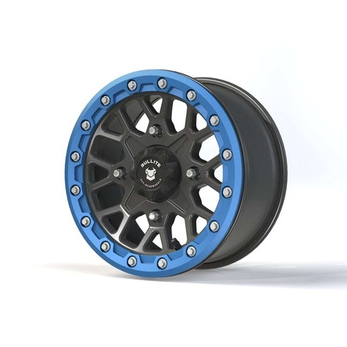 Bullite Bt-05 Gunmetal Gray W/ Sapphire Blue Beadlock