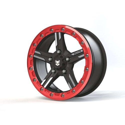 Bullite Bt-09 Satin Black W/ Bullite Red Beadlock