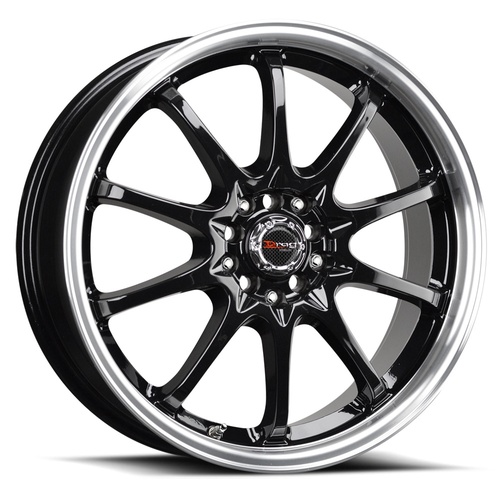 Drag Dr9 Gloss Black W/ Machined Lip