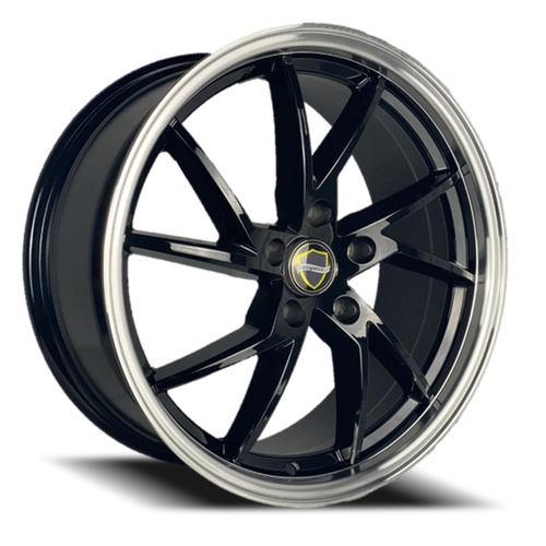 Elegance Sharp Gloss Black Machined