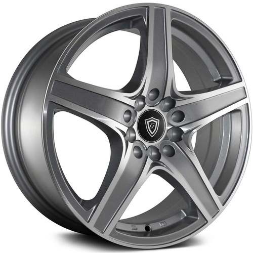 G-Line Alloys G5084 Gunmetal W/ Machined Line