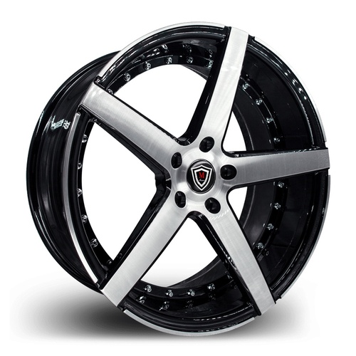 Marquee Wheels M3226 Black Machined