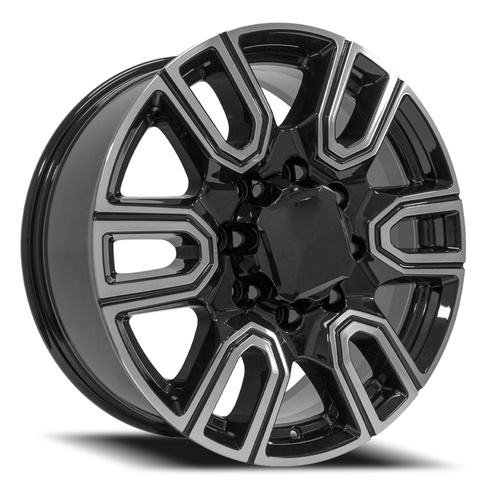 OE Wheels Cv96A Black Machined