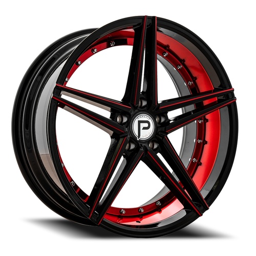 Pinnacle Savage P206 Gloss Black W/ Red Undercut