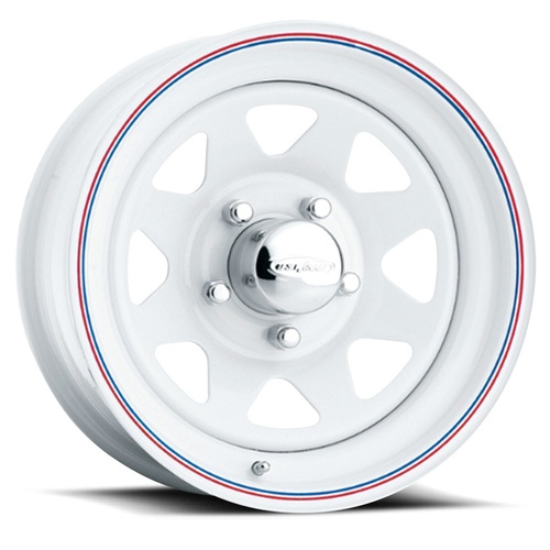 US Wheel 8-Spoke Bright White