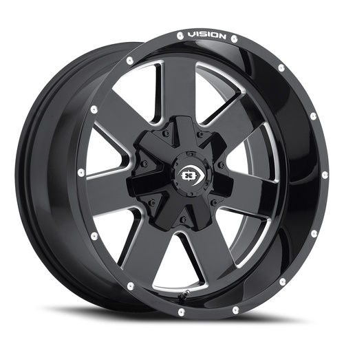 Vision Off-Road Arc 411 Gloss Black Milled Spoke