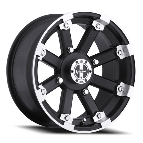 Vision Off-Road Lockout Utv 393 Matte Black With Machined Lip