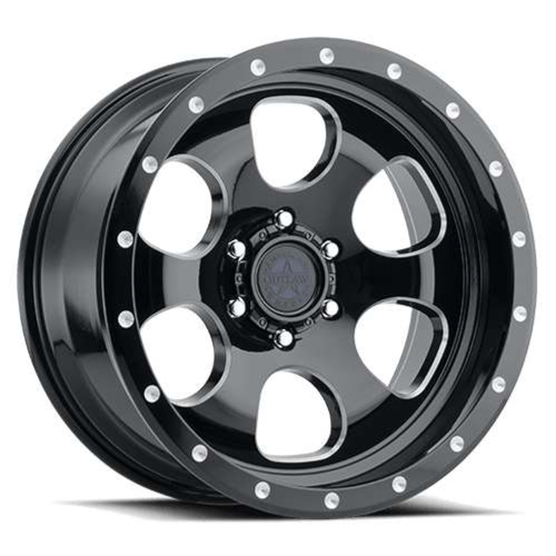 American Outlaw Gambler Gloss Black With Milled Windows