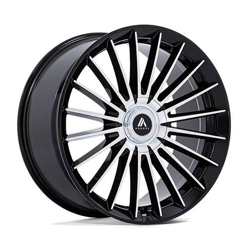 Asanti Black Label ABL-48 Viceroy Gloss Black With Machined Face
