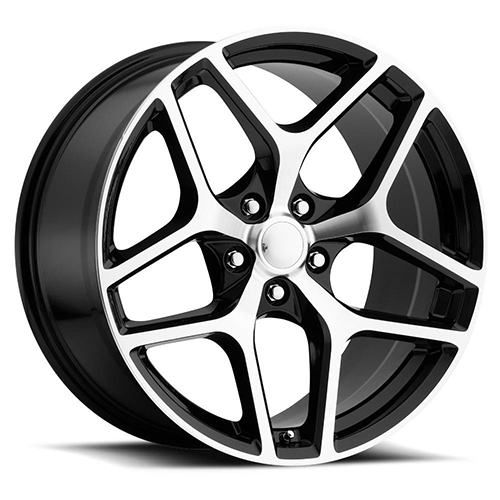 Factory Reproductions FR 27F Z28 Camaro Gloss Black W/ Machined Face