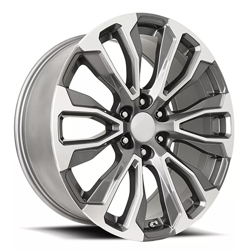Factory Reproductions FR 203 GMC Denali 12 Spoke Gray Machined