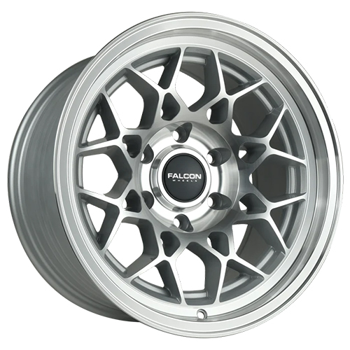 Falcon Wheels TX3 Evo Silver W/ Machine Face & Lip