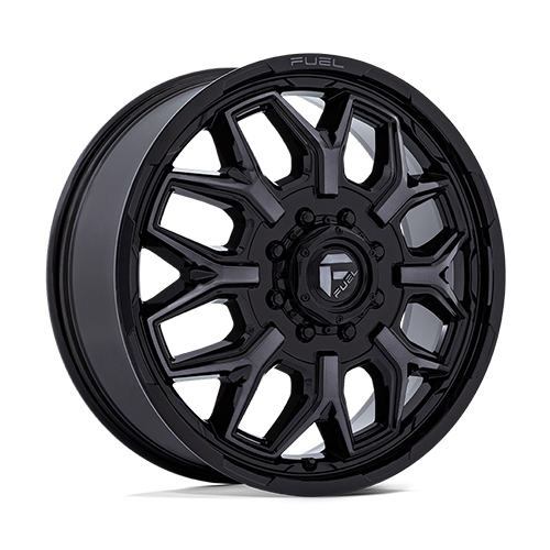 Fuel Flux Dually D875 Gloss Black Brushed With Gray Tint Front