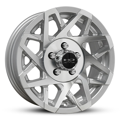 HD Trailer Wheels Canyon Trailer Silver W/ Machined Face