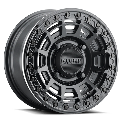 Method Race MR415 Beadlock Matte Black W/ Gloss Black Ring