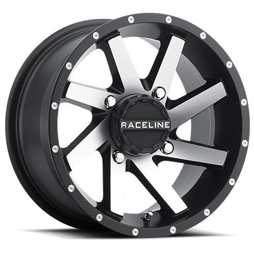 Raceline A82M Twist ATV/UTV Satin Black Machined