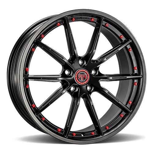 Revolution Racing RF1 Satin Black W/ Red Rivets