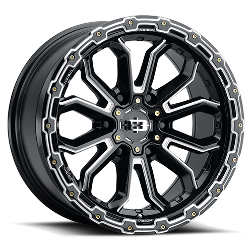 Vision Off-Road Korupt 405 Gloss Black W/ Milled Spokes