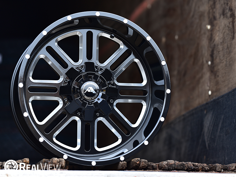 A106 20x12 44 Black Milled Wheels Rims 