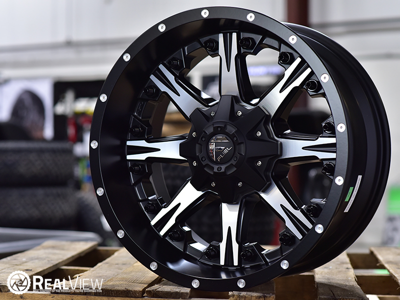 Fuel D541 Nutz 20x10 24 Matte Black Machined Face Wheels Rims 