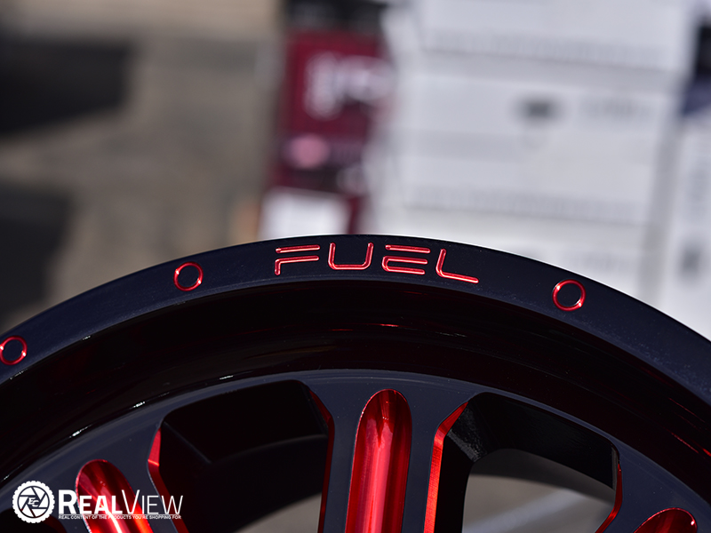 Fuel D621 Hardline 20x9 1 Glossy Black Red Milled 