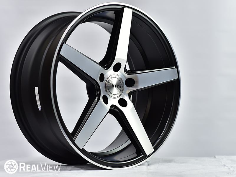 Kmc 685 Distirict Satin Black Machined 18x8 38 Wheels Rims 