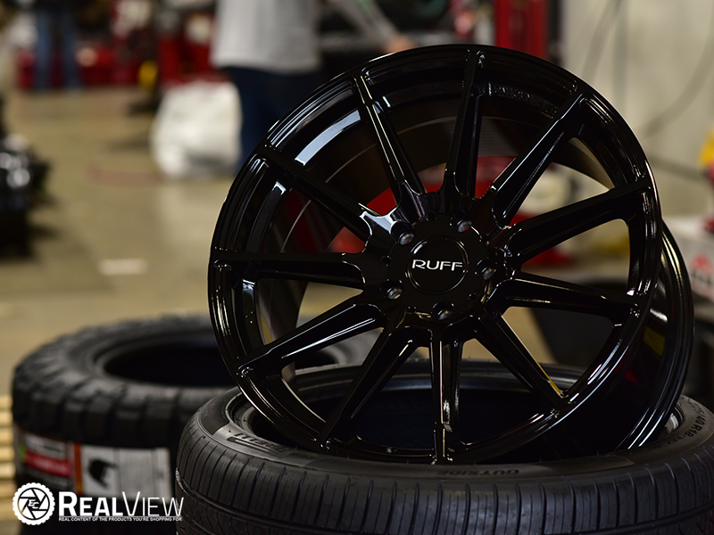 Ruff Rs2 18x8 5 43 Gloss Black Wheels Rims 