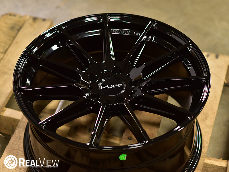 Ruff Rs2 18x8 5 43 Gloss Black Wheels Rims 