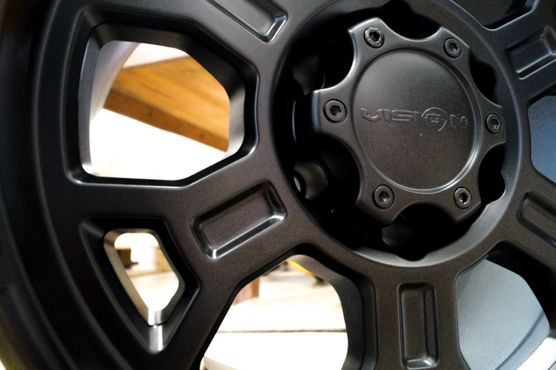 Vision Off Road Raptor 372 17x9 6 Lug Matte Black Wheels Rims .JPG